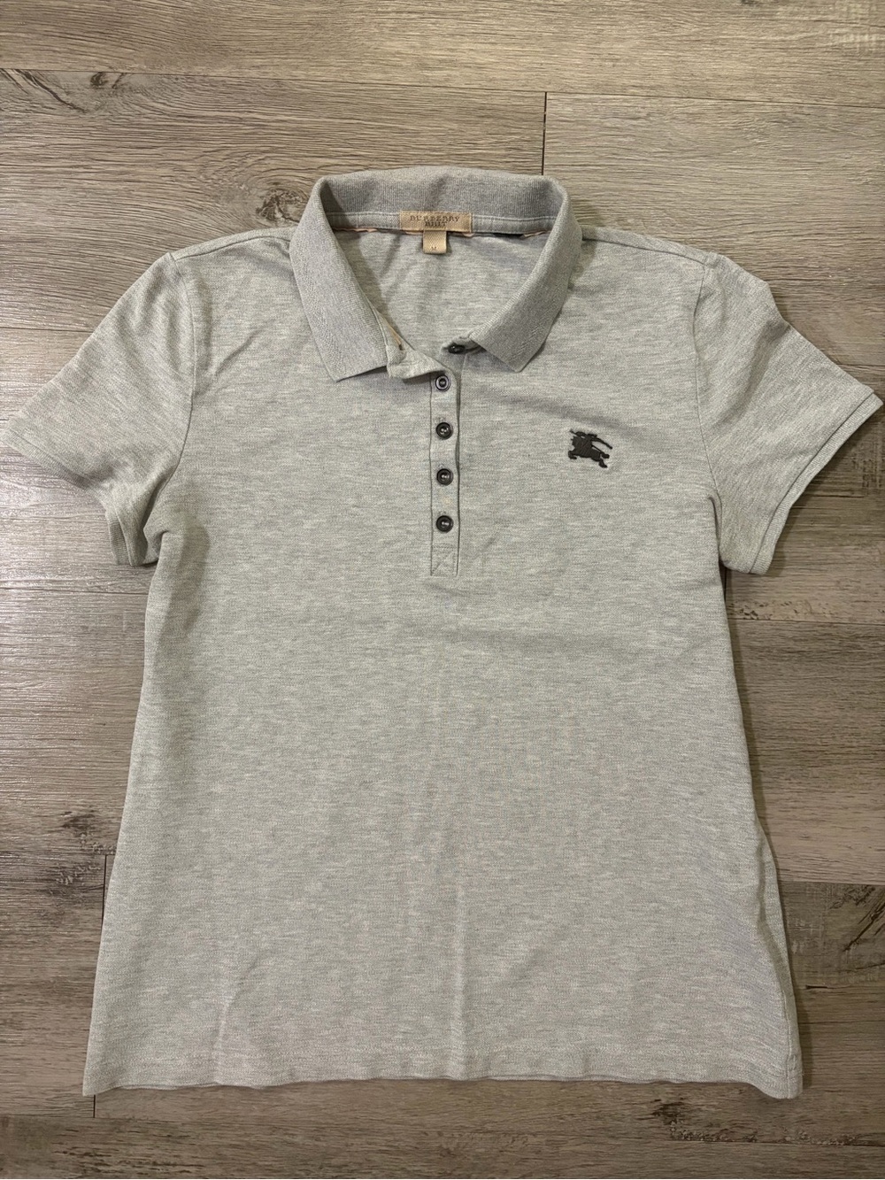 Burberry Polo Shirt with metal Logo - women M
